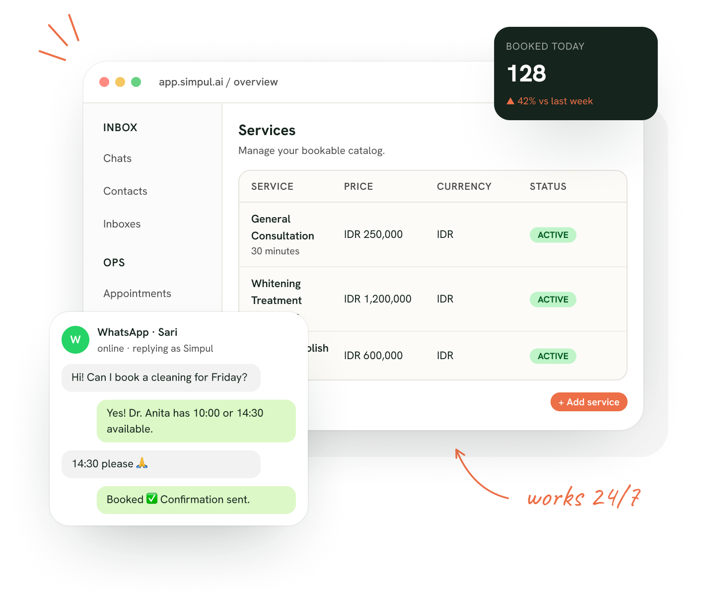 Simpul AI dashboard preview